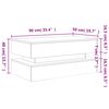 vidaXL Τραπεζάκι Σαλονιού με LED Λευκό 90 x 50 x 40 εκ.