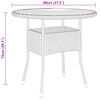 vidaXL Σετ Επίπλων Bistro Κήπου 3 τεμ. Μαύρο από Συνθετικό Ρατάν