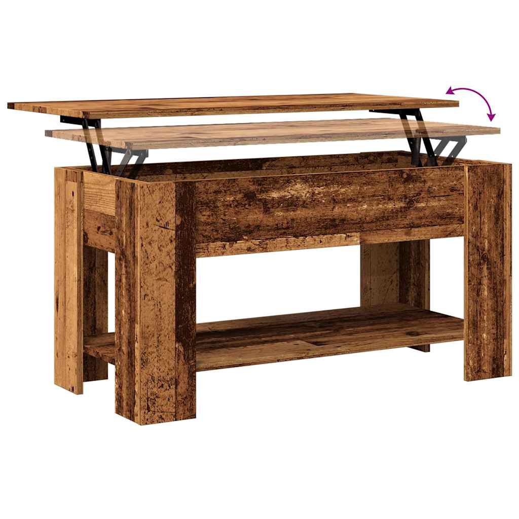 vidaXL Τραπεζάκι σαλονιού Παλιό ξύλο 101x49x52 cm Κατασκευασμένο ξύλο