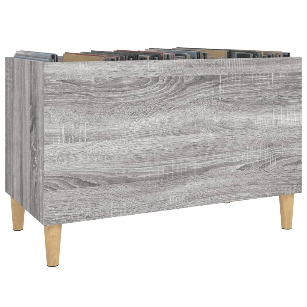 vidaXL Δισκοθήκη Γκρι Sonoma 74,5 x 38 x 48 εκ. από Επεξεργασμένο Ξύλο