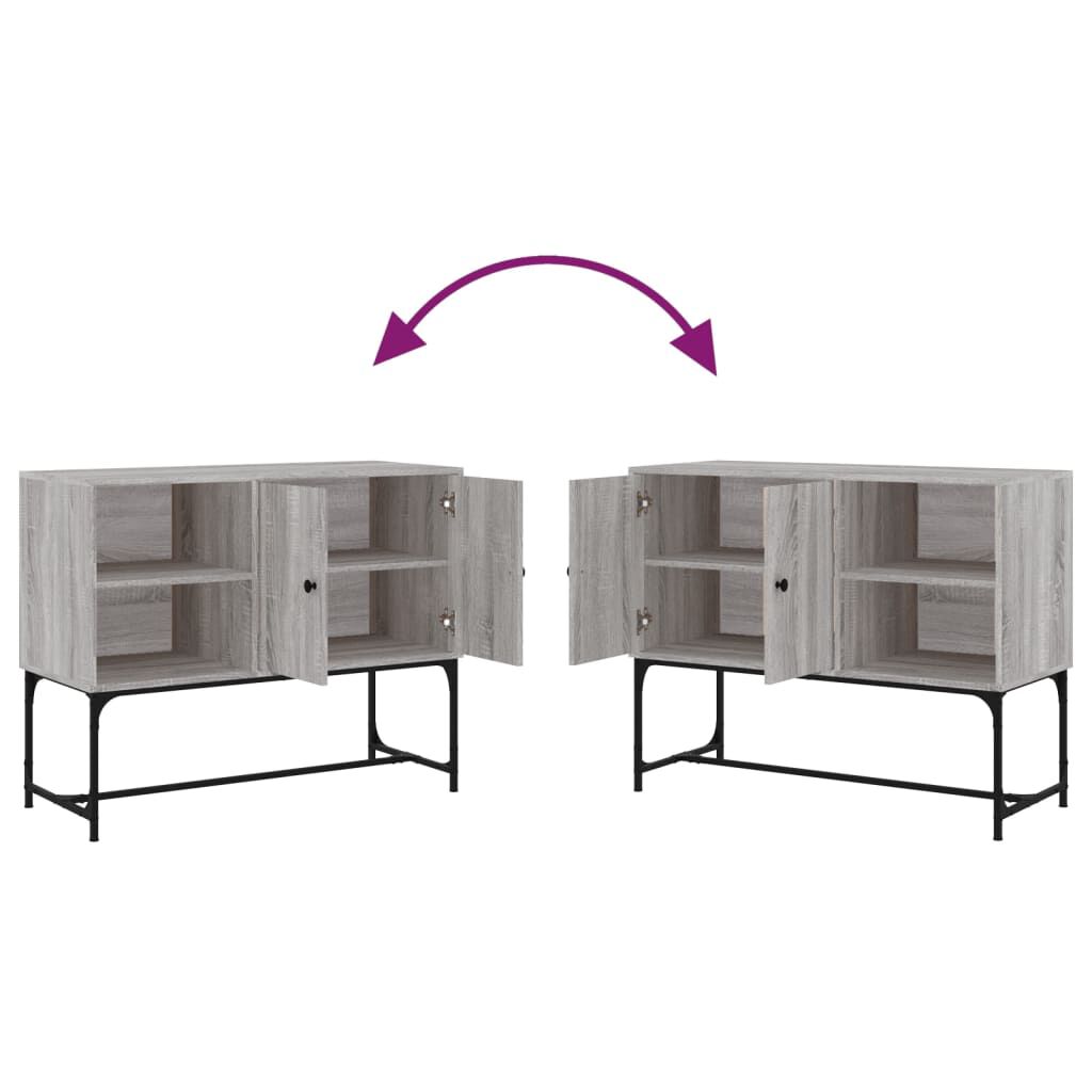 vidaXL Ντουλάπι Γκρι Sonoma 100x40x79,5 εκ. από Επεξεργασμένο Ξύλο