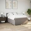 vidaXL &Kappa;&rho;&epsilon;&beta;ά&tau;&iota; Boxspring &mu;&epsilon; &Sigma;&tau;&rho;ώ&mu;&alpha; Taupe 160x200 &epsilon;&kappa;. &Upsilon;&phi;&alpha;&sigma;&mu;ά&tau;&iota;&nu;&omicron;
