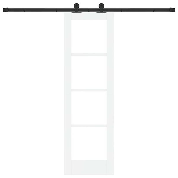 vidaXL Συρόμενη Πόρτα ORKDAL Λευκό 61 x 198.5 εκ. Ξύλο και μέταλλο