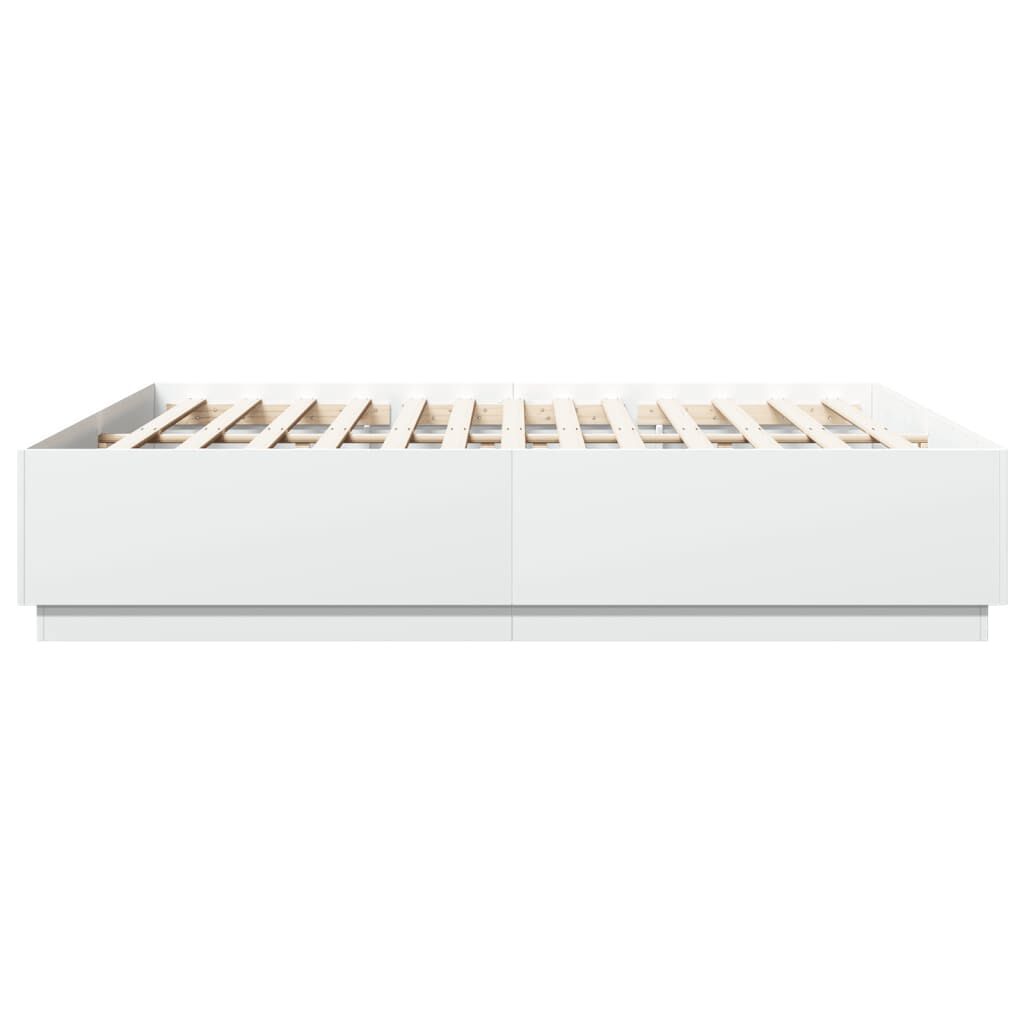 vidaXL Πλαίσιο Κρεβατιού Λευκό 180 x 200 εκ. Επεξεργ. Ξύλο