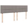 vidaXL &Kappa;&rho;&epsilon;&beta;ά&tau;&iota; Boxspring &mu;&epsilon; &Sigma;&tau;&rho;ώ&mu;&alpha; Taupe 200x200 &epsilon;&kappa;. &Upsilon;&phi;&alpha;&sigma;&mu;ά&tau;&iota;&nu;&omicron;