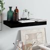 vidaXL Ράφι Τοίχου Γυαλιστερό Μαύρο 40x23x3,8 εκ. MDF