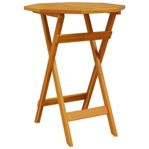 vidaXL Τραπέζι Κήπου Πτυσσόμενο Ø60x75 εκ. Μασίφ Ξύλο Ακακίας