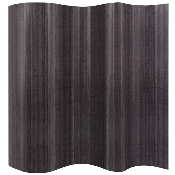vidaXL Διαχωριστικό Δωματίου Γκρι 250 x 165 εκ. Μπαμπού