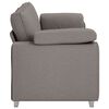 vidaXL Καναπές με μαξιλάρι Taupe 219 x 77 x 82 εκ ύφασμα