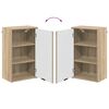 vidaXL Σετ Επίπλων Μπάνιου με ράφι 3 pcs Sonoma Δρυς 39.5 x 36 x 88 εκ