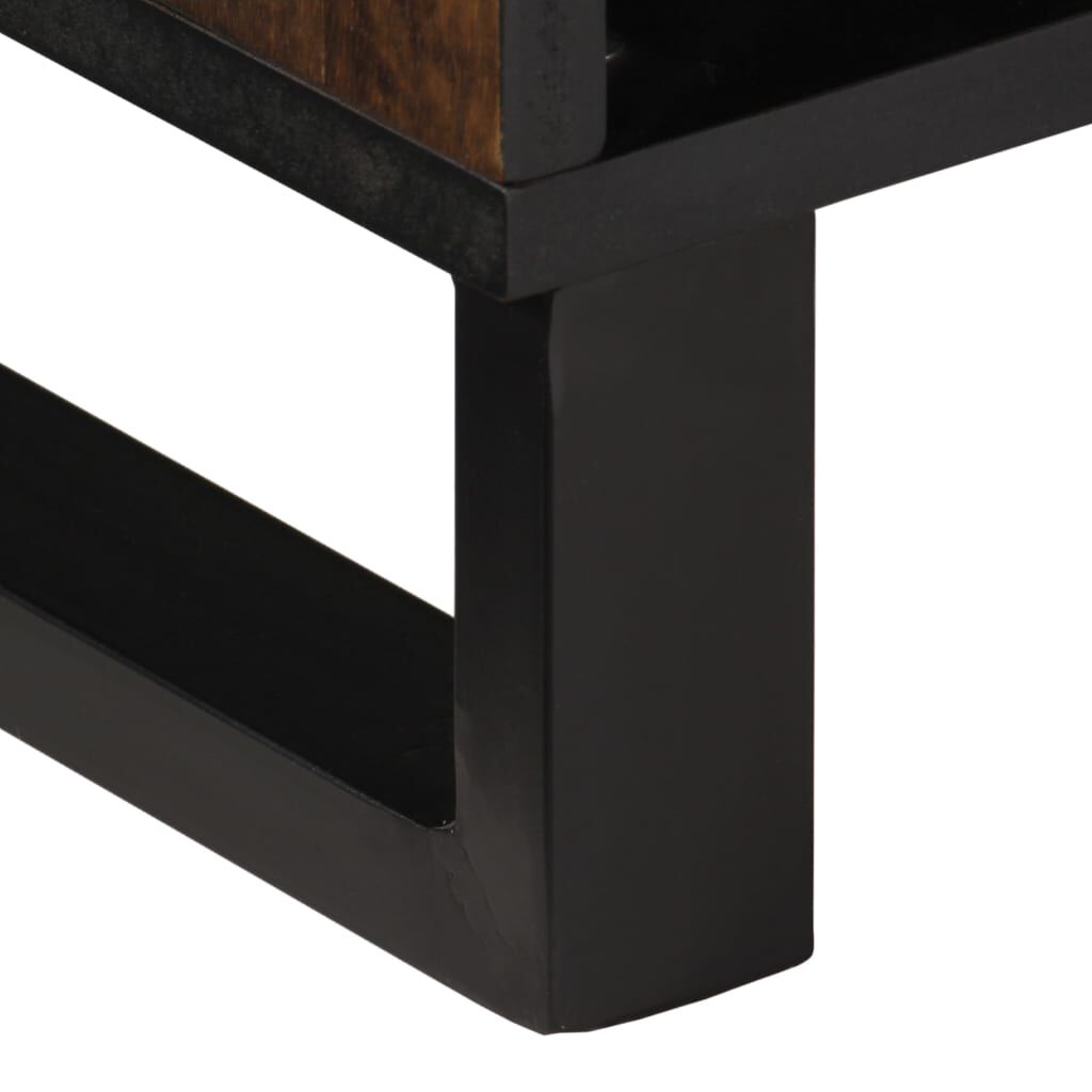 vidaXL Έπιπλο Τηλεόρασης Καφέ 80x34x46 εκ. Μασίφ Ξύλο Μάνγκο