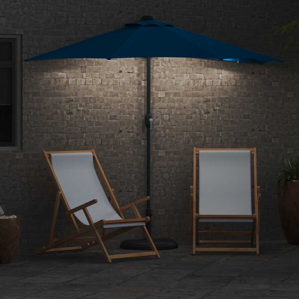vidaXL Ομπρέλα Κήπου Μπλε 294 x 150 x 223 εκ ύφασμα