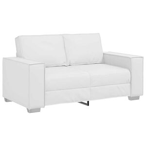 vidaXL Πολυθρόνα-καναπές με μαξιλάρι Λευκό 160 x 78 x 84 εκ. Δερματίνη