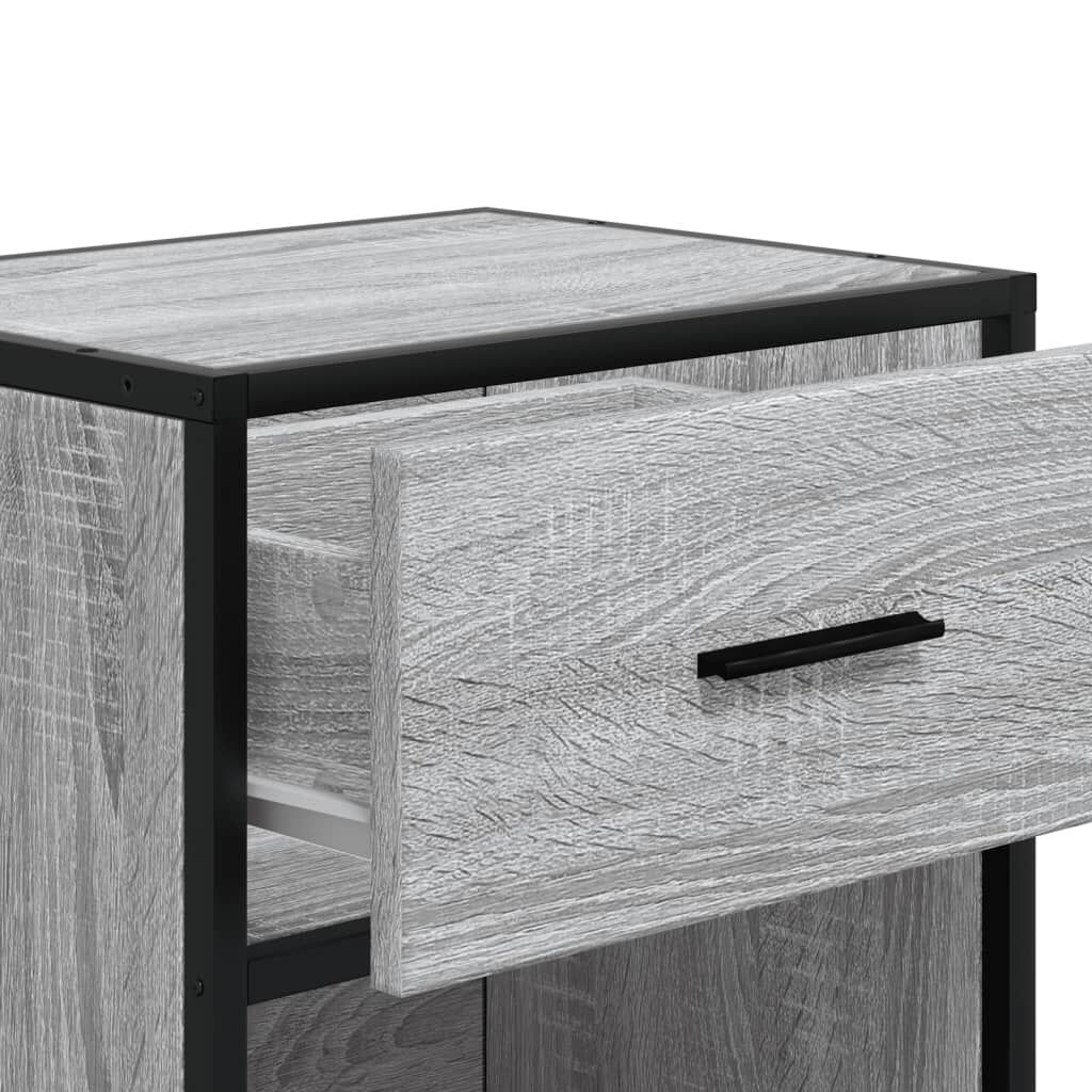 vidaXL Κομοδίνο Γκρι Sonoma 40x31x50 εκ. από Επεξεργασμένο Ξύλο