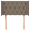 vidaXL Κεφαλάρι με Πτερύγια Taupe 83x16x78/88 εκ. Υφασμάτινο
