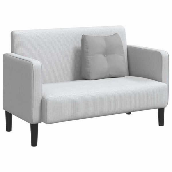 vidaXL Μαξιλάρι Πλάτης Σκίουρος Γκρί 45 x 24 x 50 εκ ύφασμα