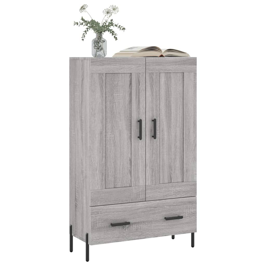 vidaXL Ντουλάπα Γκρι Sonoma 69,5 x 31 x 115 εκ. από Επεξεργασμένο Ξύλο