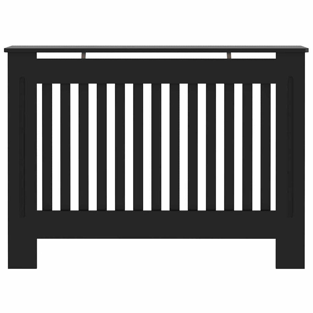 vidaXL Καπάκι Καλοριφέρ 2 pcs Μαύρο 112 x 19 x 81.5 cm