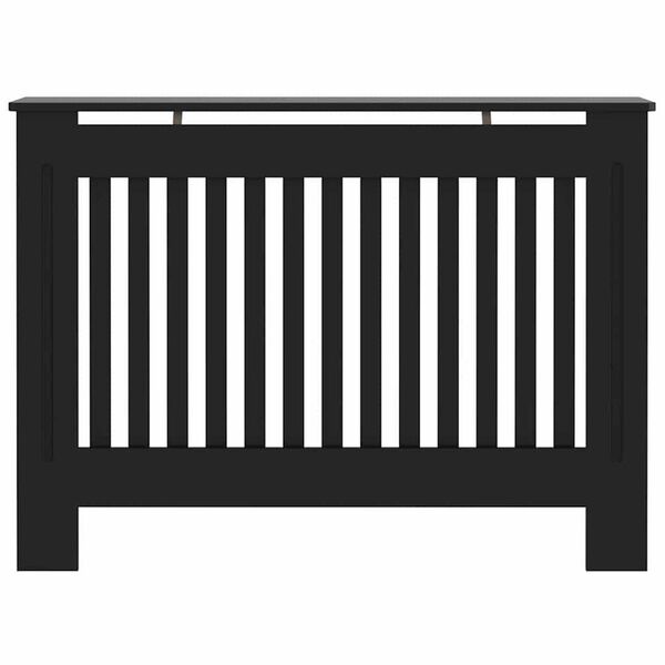 vidaXL Καπάκι Καλοριφέρ 2 pcs Μαύρο 112 x 19 x 81.5 cm