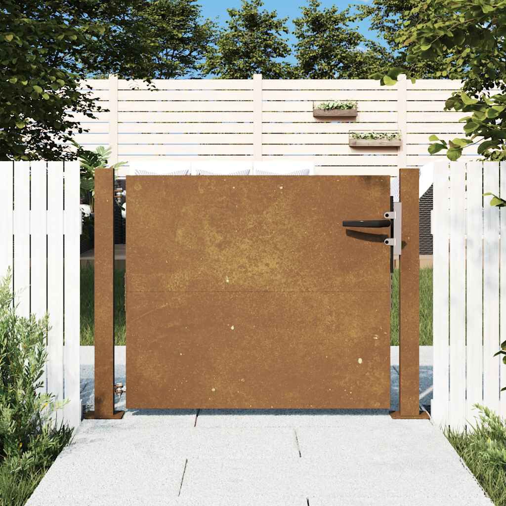 vidaXL Πύλη Κήπου 105 x 105 εκ. από Ατσάλι Corten