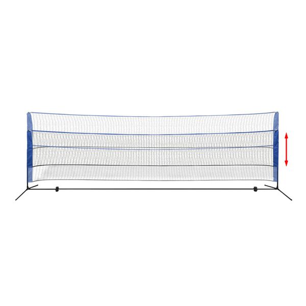 vidaXL Σετ Φιλέ Μπάντμιντον 500 x 155 εκ. με Μπαλάκια Μπάντμιντον