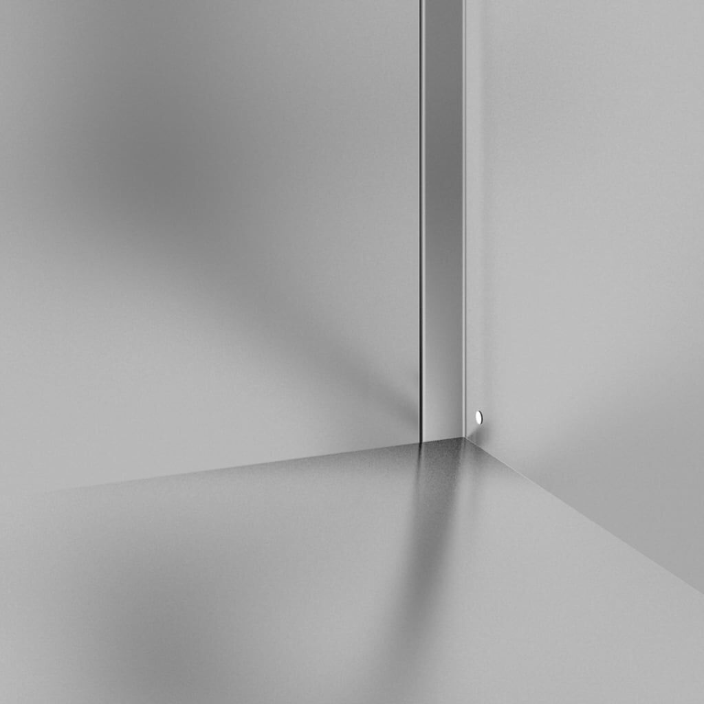 vidaXL Ερμάριο Πάγκος Εργασίας 60 x 60 x 96 εκ. από Ανοξείδωτο Ατσάλι