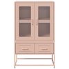 vidaXL Ντουλάπα Ροζ 68 x 39 x 111,5 εκ. από Χάλυβα