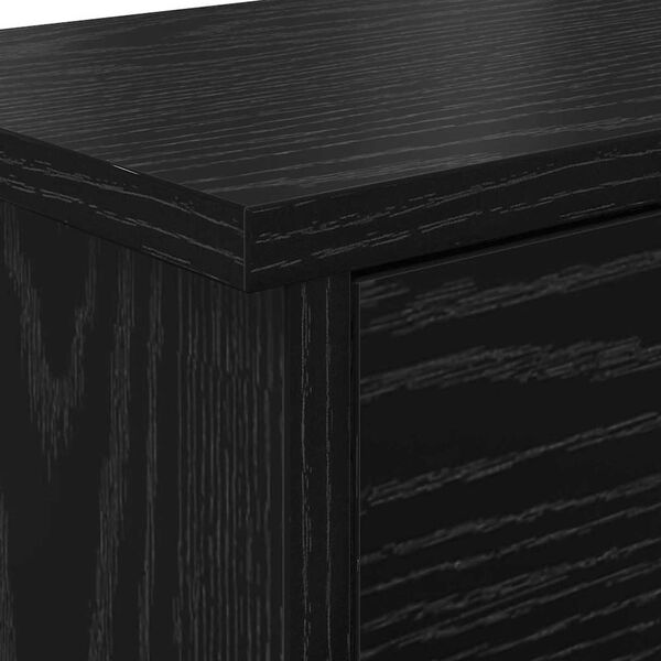 vidaXL Τοίχου Κρεμάστρα Μαύρη δρυς 50 x 20 x 30 εκ. Επεξεργασμένο ξύλο