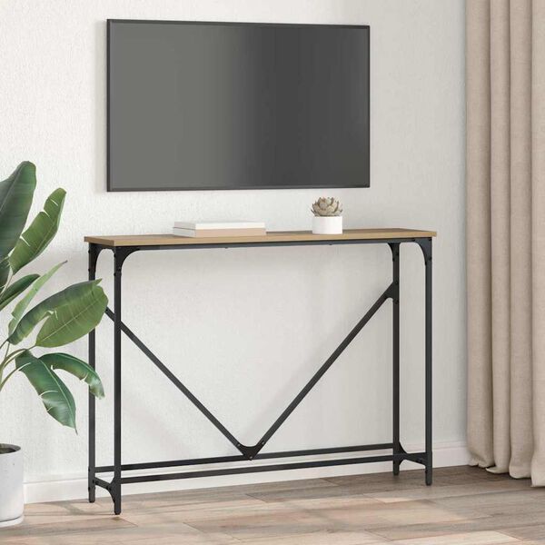 vidaXL &Tau;&rho;&alpha;&pi;έ&zeta;&iota; &kappa;&omicron;&nu;&sigma;ό&lambda;&alpha;&sigmaf; Artisan Oak 102 x 23 x 75 &epsilon;&kappa;