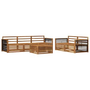 vidaXL &Sigma;&epsilon;&iota;&rho;ά &Kappa;&alpha;&nu;&alpha;&pi;έ &Epsilon;&xi;&omega;&tau;&epsilon;&rho;&iota;&kappa;&omicron;ύ 6 pcs &Phi;&upsilon;&sigma;&iota;&kappa;ό &Sigma;&tau;&epsilon;&rho;&epsilon;ό &Xi;ύ&lambda;&omicron; &Alpha;&kappa;&alpha;&kappa;ί&alpha;&sigmaf;