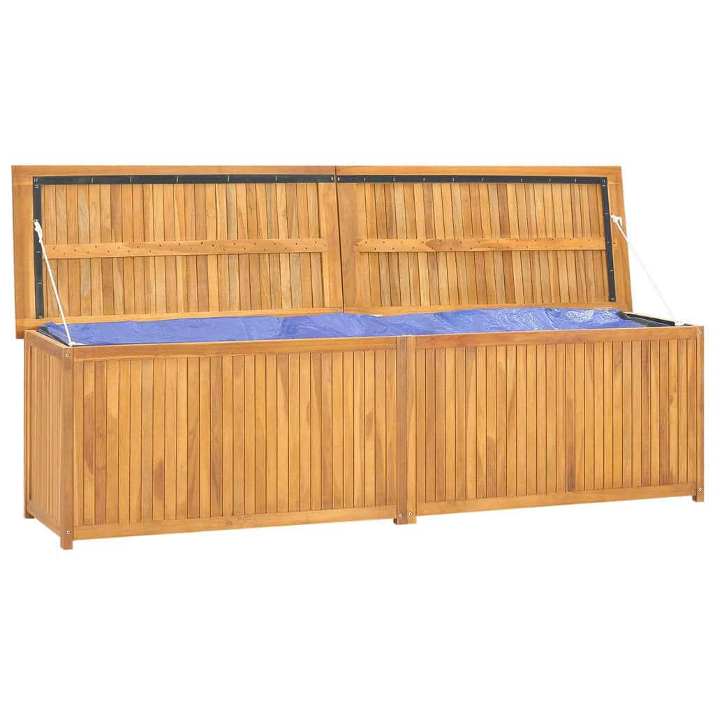 vidaXL Μπαούλο Κήπου 200 x 50 x 55 εκ. από Μασίφ Ξύλο Teak