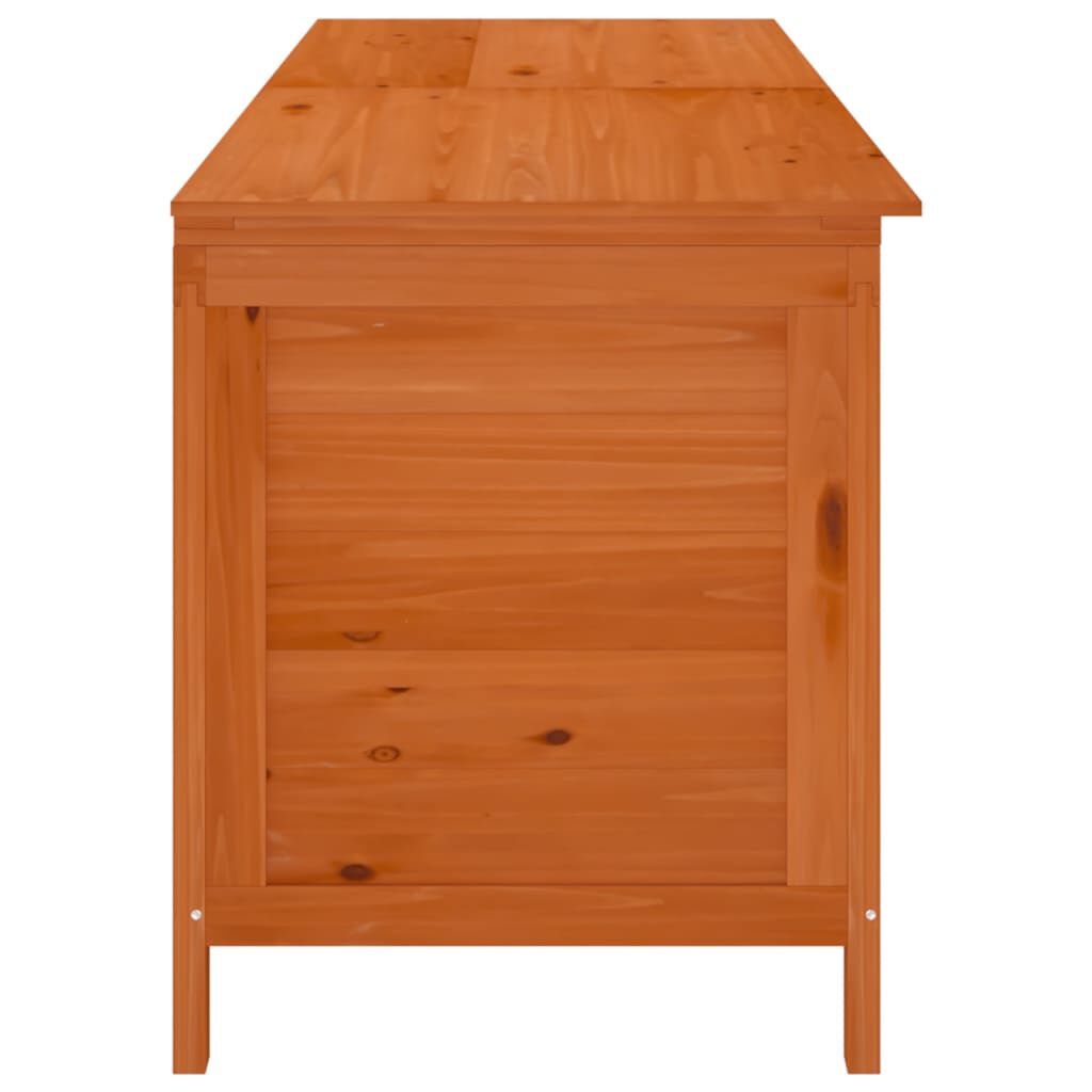 vidaXL Μπαούλο Αποθ. Κήπου Καφέ 198,5x50x56,5εκ Μασίφ Ξύλο Ελάτης