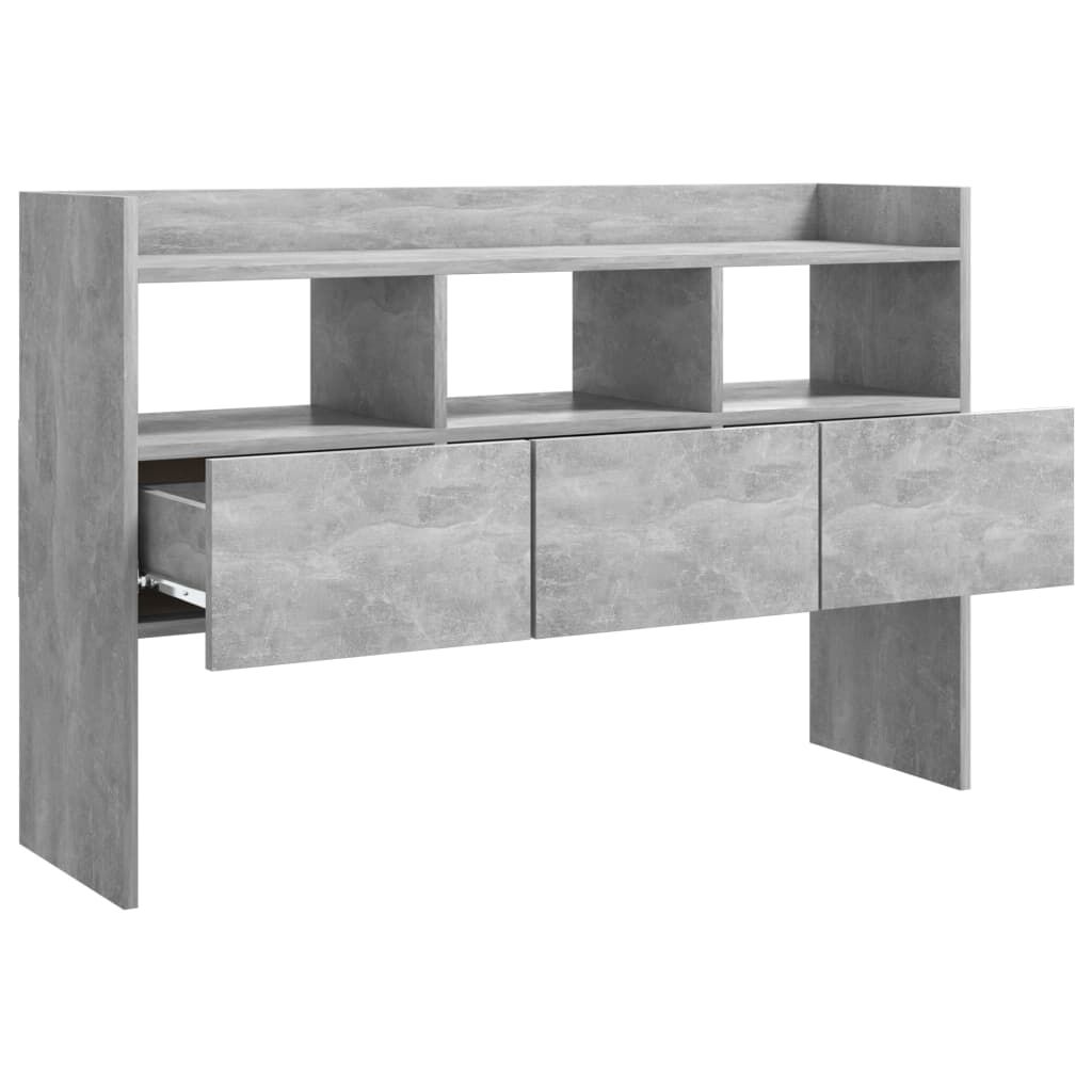 vidaXL Μπουφές Γκρι Σκυροδέματος 105 x 30 x 70 εκ. από Επεξ. Ξύλο