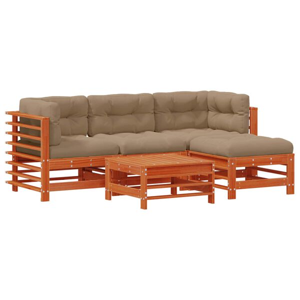 vidaXL &Sigma;&epsilon;&tau; &Xi;&alpha;&pi;&lambda;ώ&sigma;&tau;&rho;&alpha;&sigmaf; &Kappa;ή&pi;&omicron;&upsilon; 5 pcs &Kappa;&epsilon;&rho;&omega;&mu;έ&nu;&omicron; &Kappa;&alpha;&phi;έ &Sigma;&tau;&epsilon;&rho;&epsilon;ό &pi;&epsilon;ύ&kappa;&omicron;