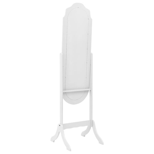 vidaXL Καθρέπτης Επιδαπέδιος Λευκός 45,5x47,5x160 εκ. Επεξ. Ξύλο