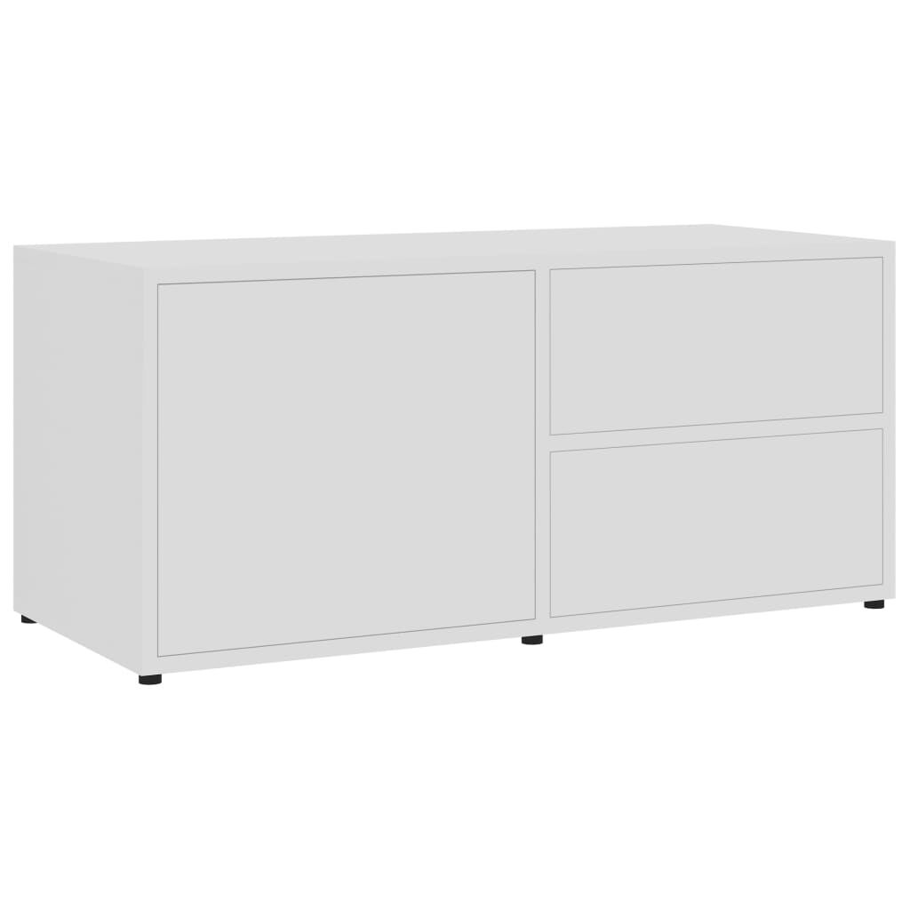 vidaXL Έπιπλο Τηλεόρασης Λευκό 80 x 34 x 36 εκ. από Επεξ. Ξύλο
