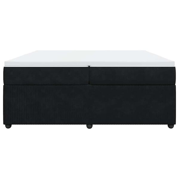 vidaXL &Kappa;&rho;&epsilon;&beta;ά&tau;&iota; Boxspring &mu;&epsilon; &Sigma;&tau;&rho;ώ&mu;&alpha; &Mu;&alpha;ύ&rho;&omicron; 200x200 &epsilon;&kappa;. &Beta;&epsilon;&lambda;&omicron;ύ&delta;&iota;&nu;&omicron;