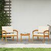vidaXL Καρέκλα Κήπου 2 pcs Καφέ Μασίφ ξύλο ακακίας