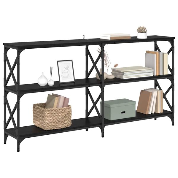 vidaXL &Tau;&rho;&alpha;&pi;έ&zeta;&iota; &kappa;&omicron;&nu;&sigma;ό&lambda;&alpha;&sigmaf; &Mu;&alpha;ύ&rho;&eta; &Omicron;&xi;&upsilon;ά 156 x 28 x 80,5 &epsilon;&kappa;.