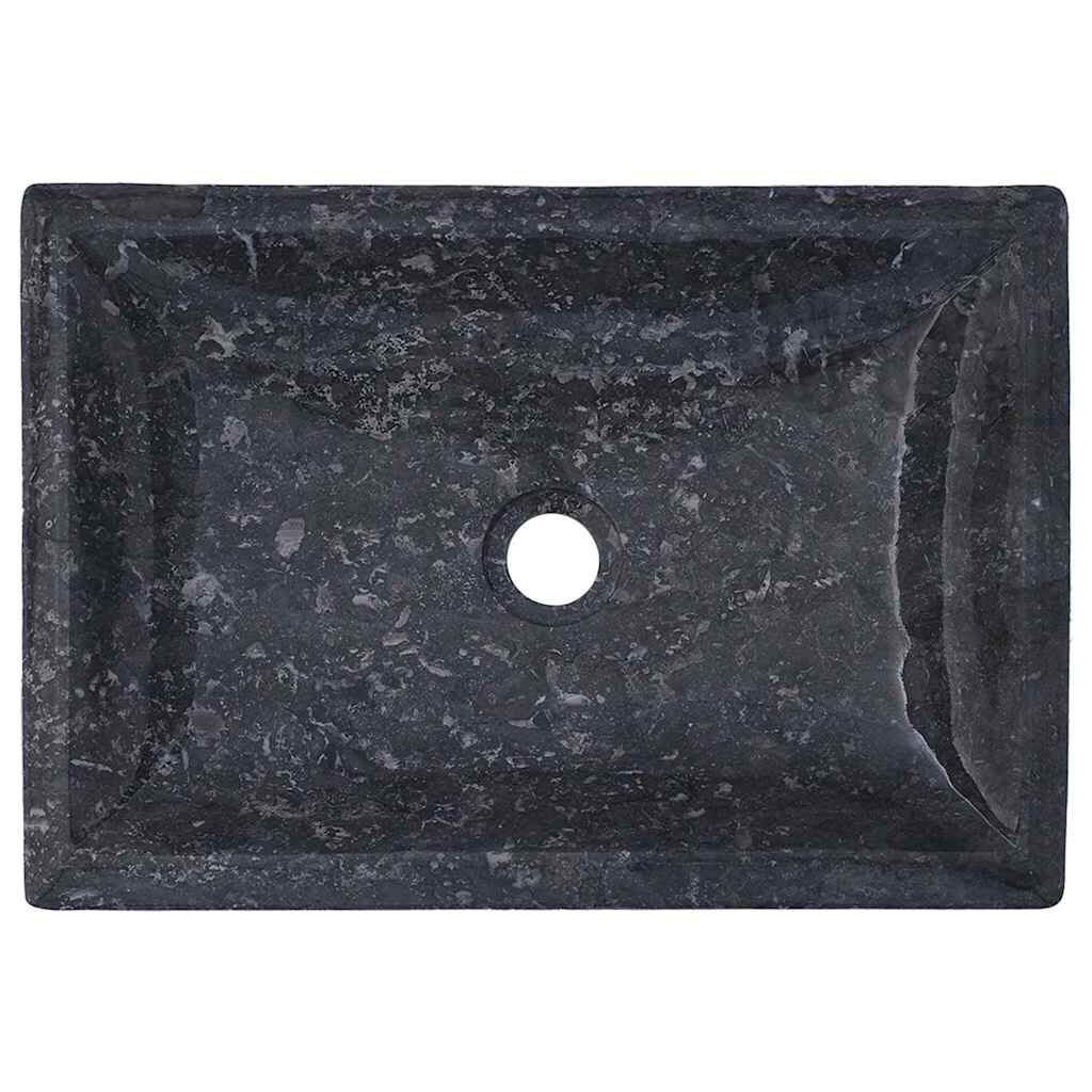 vidaXL Νιπτήρας Γκρι 50 x 35 x 10 εκ. Μαρμάρινος