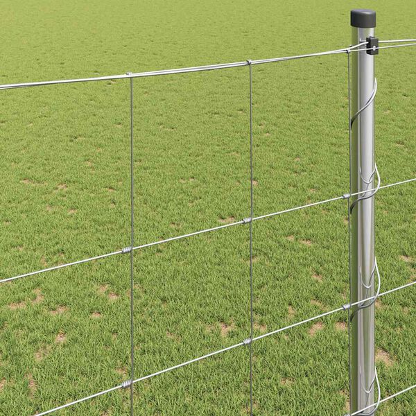 vidaXL Περίφραξη αγρού Γκρι 1.6 x 10 m Ατσάλι