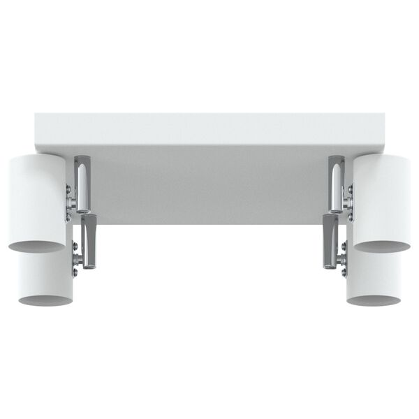 vidaXL Ceiling Spotlight 4 Way Adjustable Λευκό E27