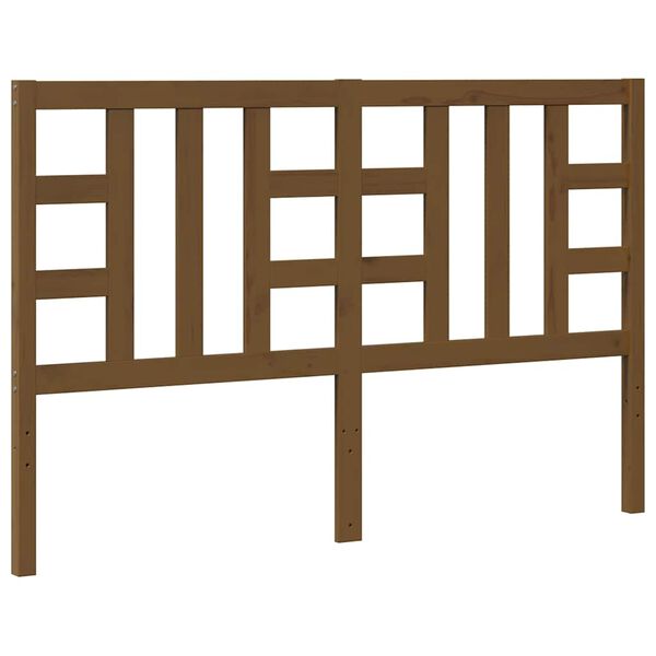 vidaXL Κεφαλάρι Κρεβατιού Μελί 166 x 4 x 100 εκ. από Μασίφ Ξύλο Πεύκου