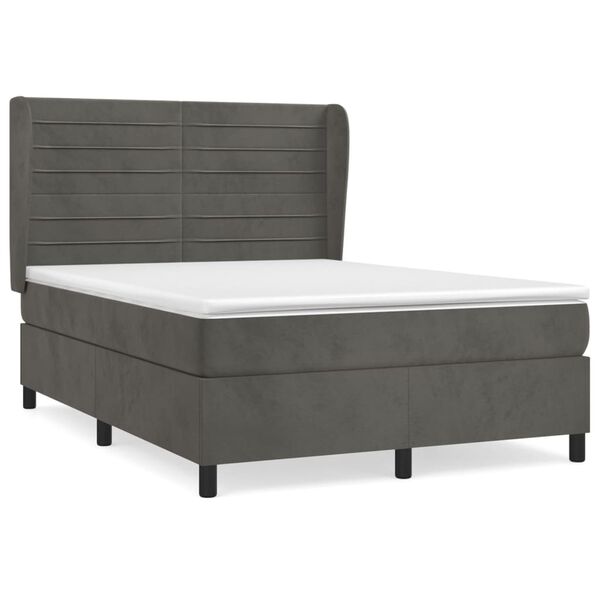 vidaXL &Kappa;&rho;&epsilon;&beta;ά&tau;&iota; Boxspring &mu;&epsilon; &Sigma;&tau;&rho;ώ&mu;&alpha; &Sigma;&kappa;&omicron;ύ&rho;&omicron; &Gamma;&kappa;&rho;&iota; 140x200 &epsilon;&kappa;. &Beta;&epsilon;&lambda;&omicron;ύ&delta;&iota;&nu;&omicron;