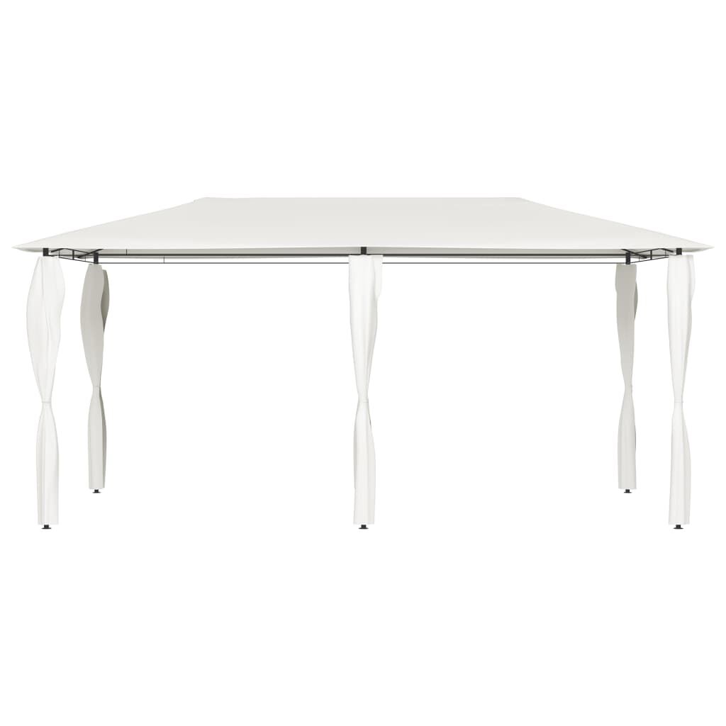 vidaXL Κιόσκι με Καλύμματα Στύλων Κρεμ 2,98x5,3x2,59 μ. 160 γρ./μ²