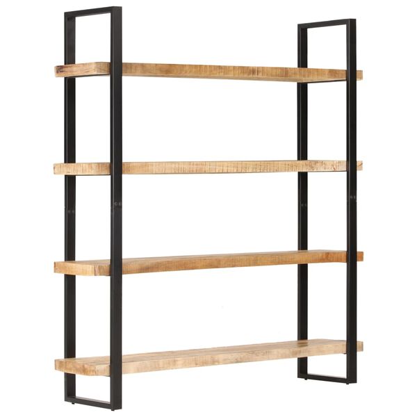 vidaXL Βιβλιοθήκη με 4 Επίπεδα 160x40x180 εκ. Ακατέργαστο Ξύλο Μάνγκο