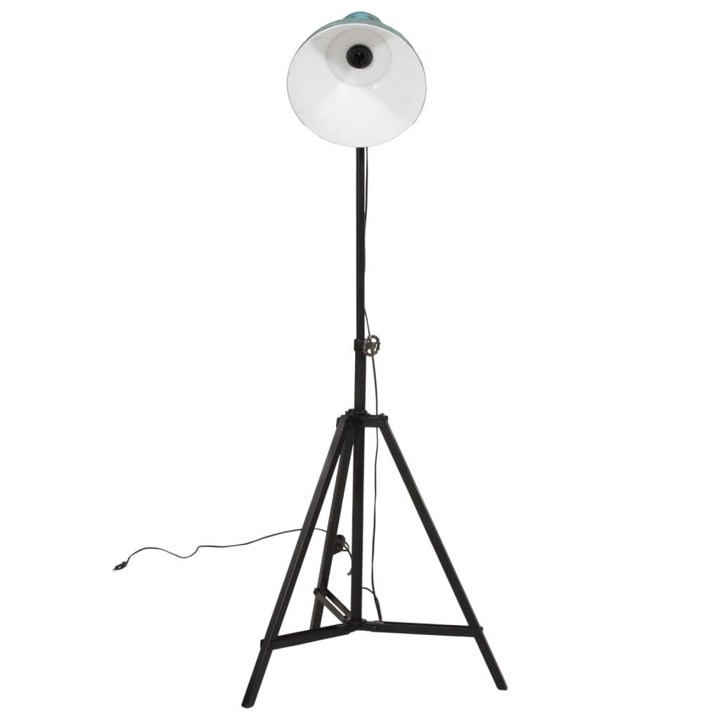 vidaXL Φωτιστικό Δαπέδου 25 W Αντικέ Μπλε 61x61x90/150 εκ. Ε27