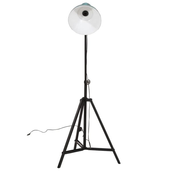 vidaXL Φωτιστικό Δαπέδου 25 W Αντικέ Μπλε 61x61x90/150 εκ. Ε27