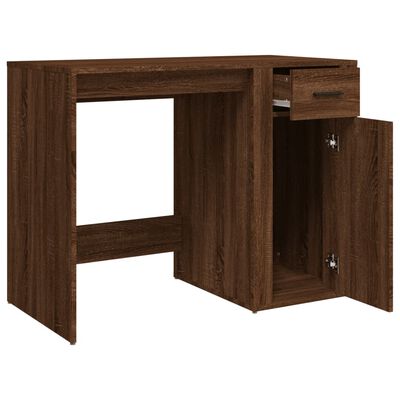vidaXL Γραφείο Καφέ Δρυς 100x49x75 εκ. από Επεξεργασμένο Ξύλο