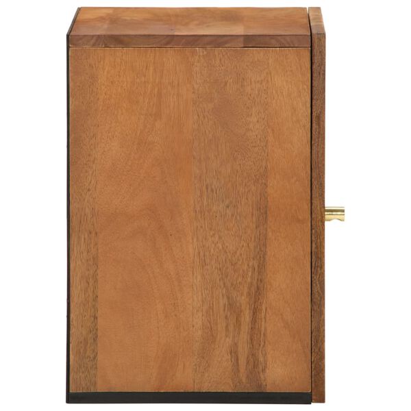 vidaXL Ντουλάπι Μπάνιου Επιτοίχιο 38x33x48 εκ. από Μασίφ Ξύλο Μάνγκο